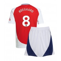 Dětský fotbalový dres Arsenal Martin Odegaard #8 2024-25 Domácí Krátký Rukáv (+ trenýrky)